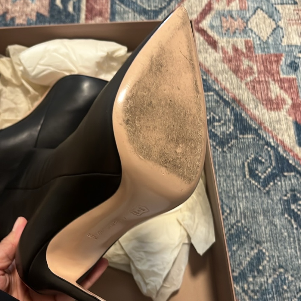 Gianvito Rossi Black Luxe Heeled Boots - Picture 2 of 5